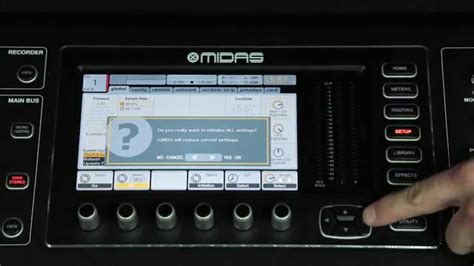 midas m32 factory reset|M32 Quick Tips: Initializing Console .